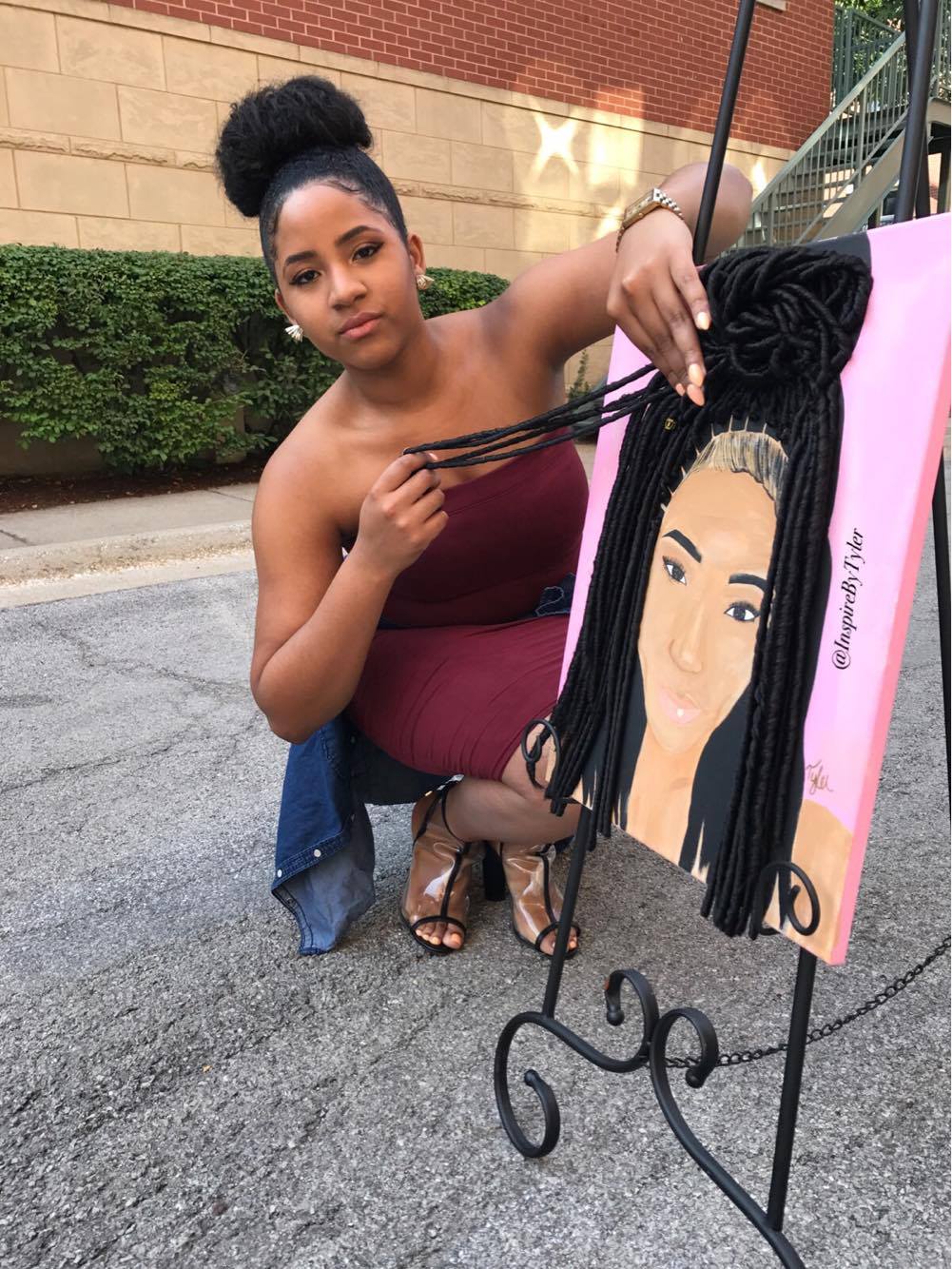 Clark Half Bun Painting