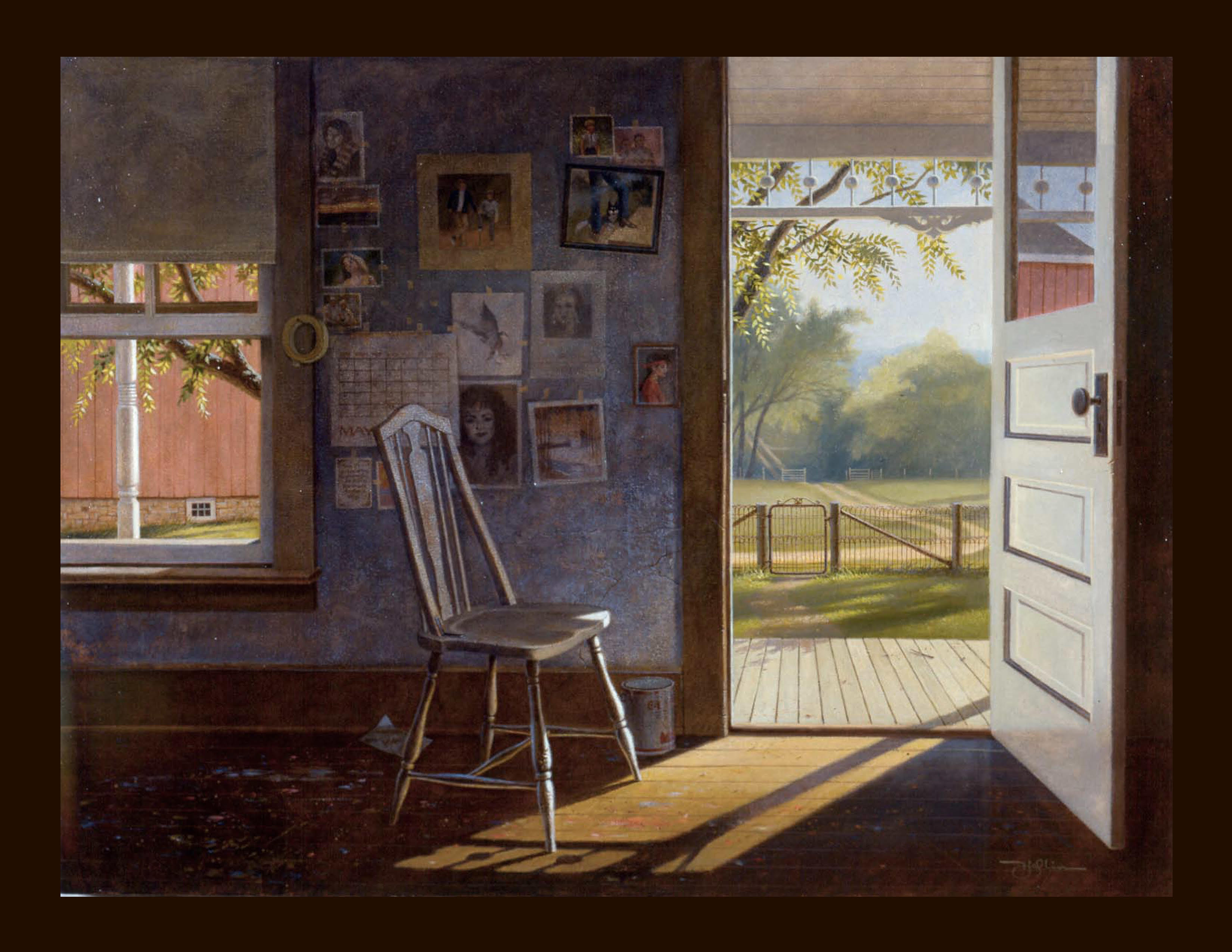 My Studio at Emmerts Farm acrylic on canvas