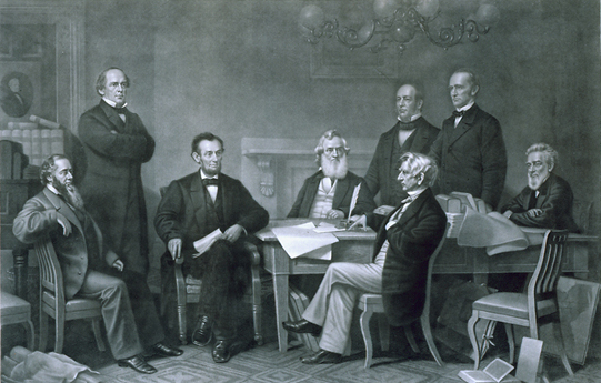 The First Reading of the Emancipation Proclamation before the Cabinet