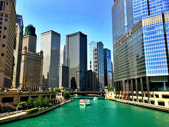 Chicago Michigan Ave Bridge June